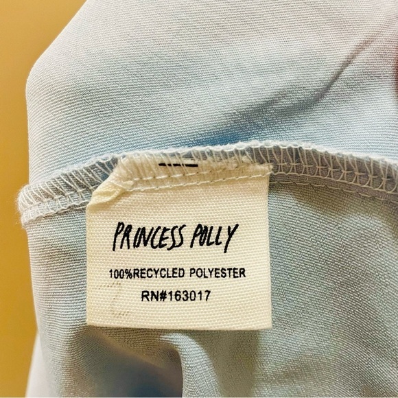 Princess Polly Recycled Fibers Maliha Mini Dress Blue Size 4 NWT NEW! - Picture 6 of 12